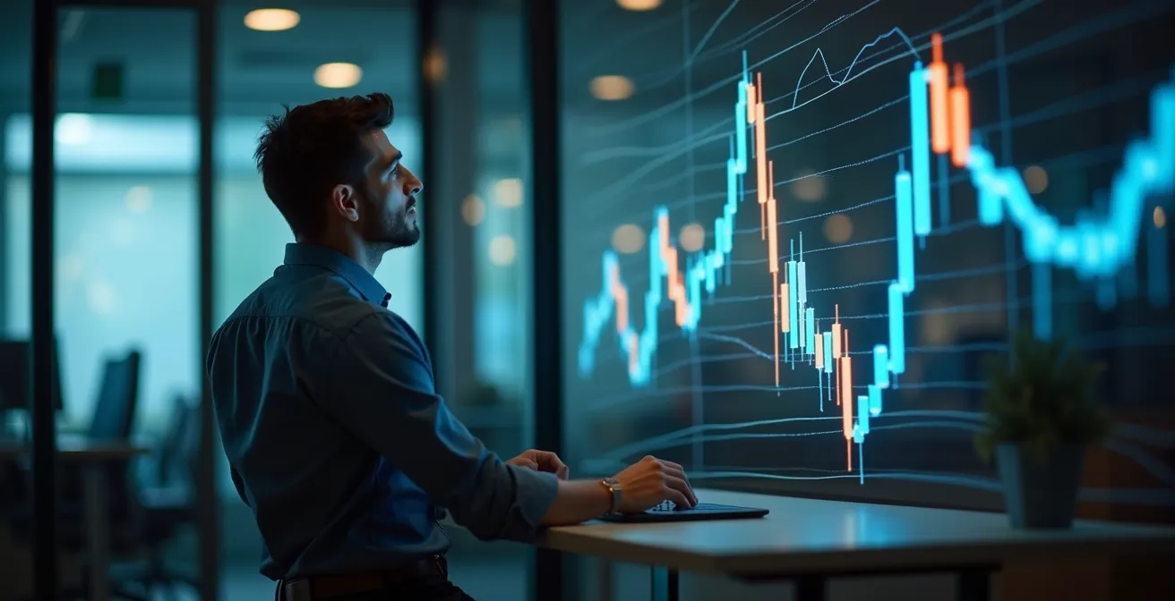 Abstrakte Darstellung der Cashflow-Lücke zwischen Investition und Ertrag