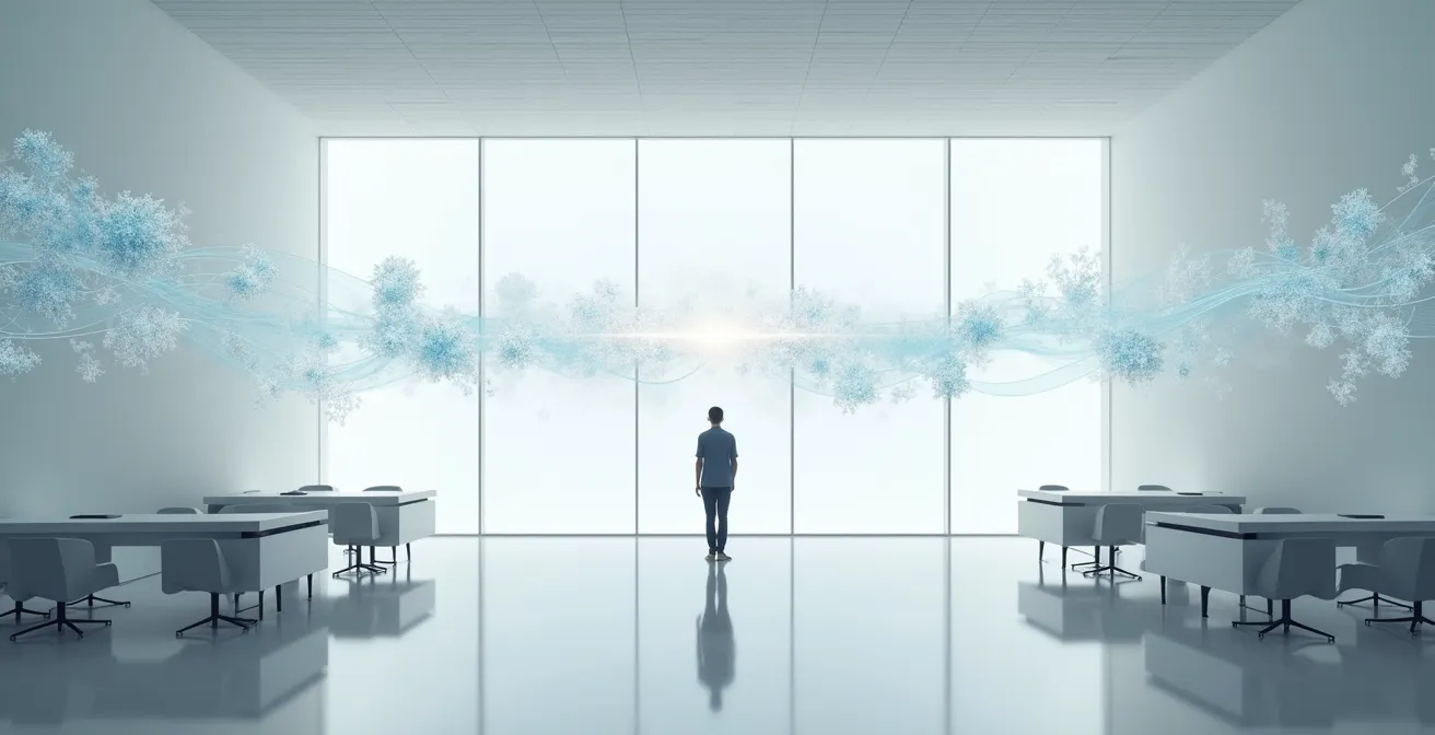 Abstrakte Visualisierung von Datenströmen mit Filterung und Qualitätskontrolle für KI-Training