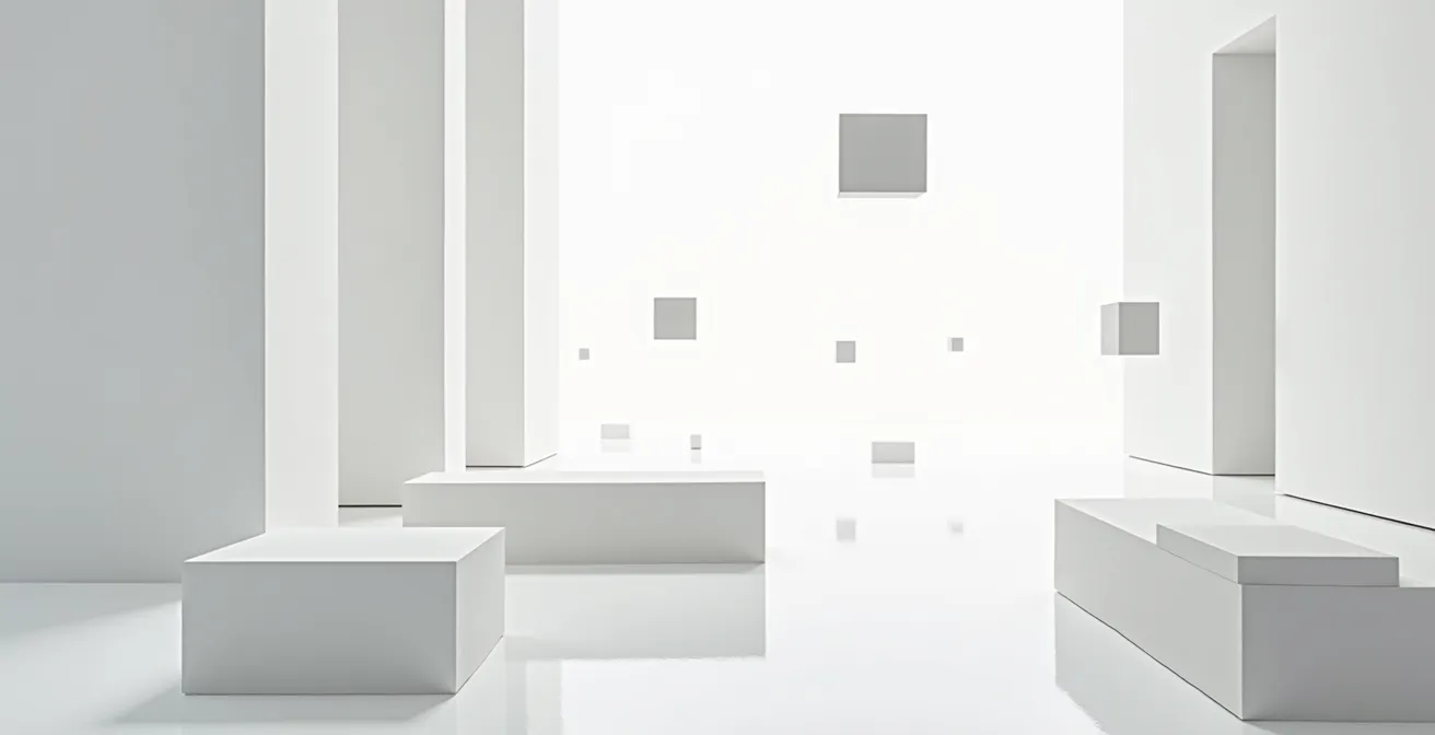 Abstrakte Darstellung von Datenschutz-Optionen mit geometrischen Formen