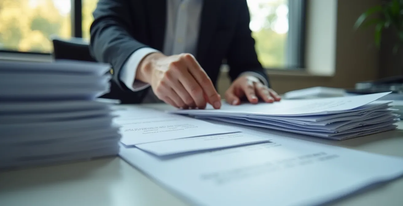 Strukturierte Dokumentensammlung für komplexe Geschäftsvorfälle mit Verträgen und Belegen