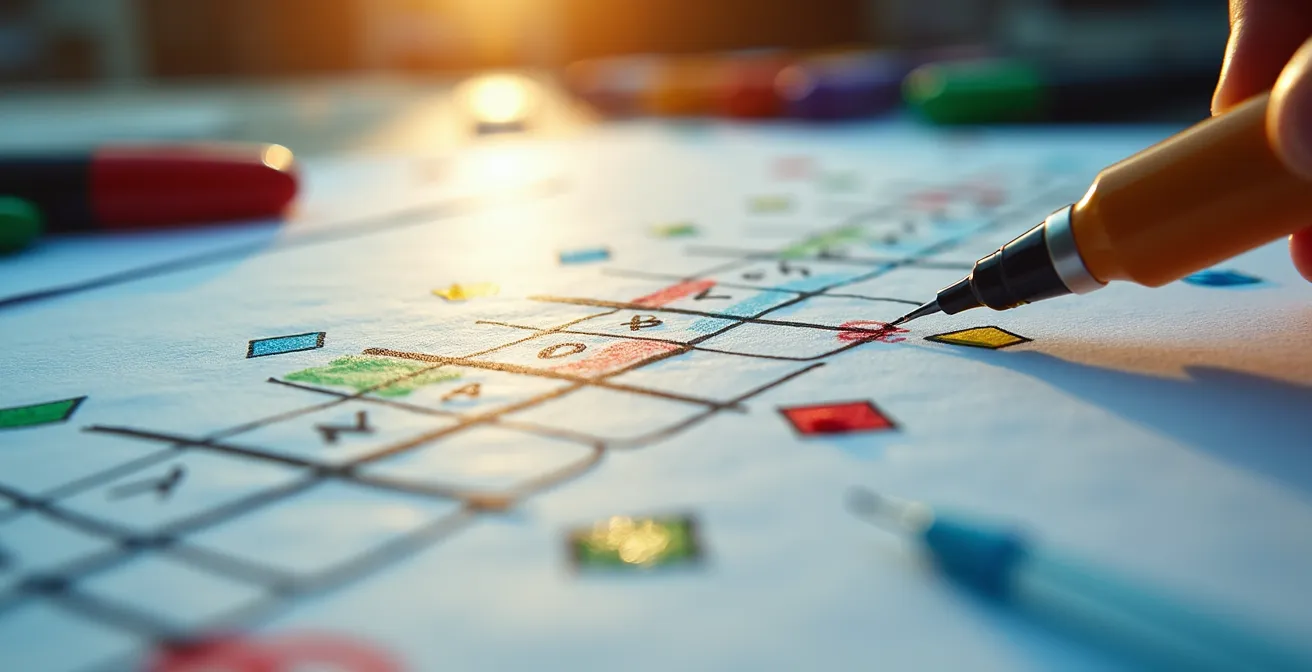 Visualisierung einer Lead-Scoring-Matrix mit verschiedenen Bewertungskriterien