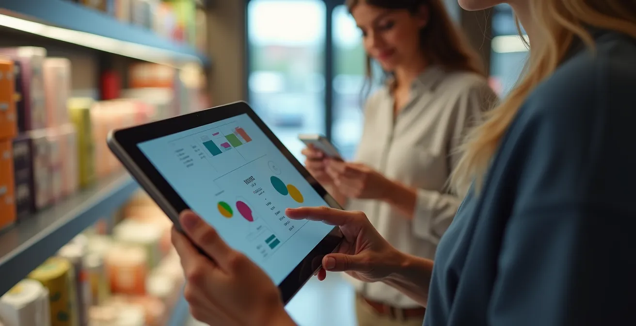 Visualisierung der Kundenreise zwischen Online-Shop und physischem Laden