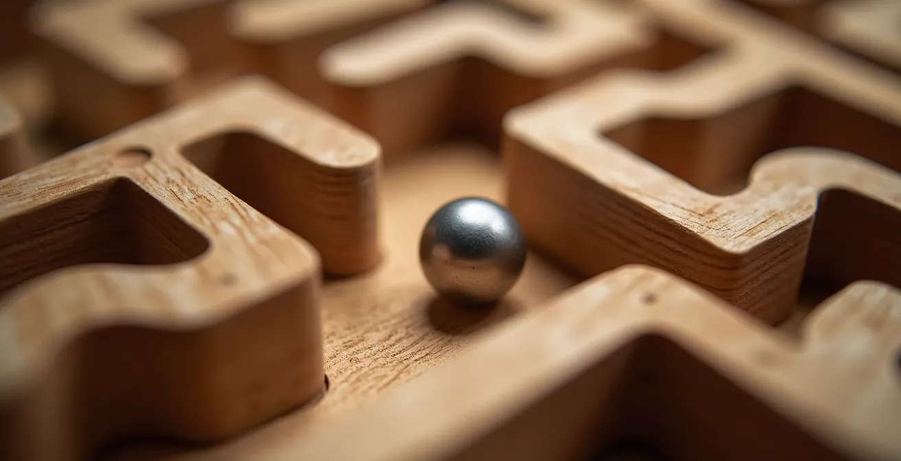 Makroaufnahme eines fokussierten Entwicklungsprozesses